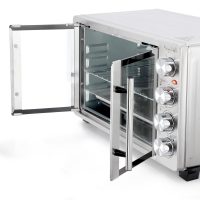 MegaChef 31.7 Liter French Door Multi-Function Electric Toaster Oven with Broil, Bake and Toast Functions - Image 3