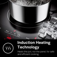 Empava 36 Inch Built-In Electric Induction Cooktop, 5 Zone Smooth Glass Surface, Touch Sensor Panel, Power Boost, Timer Control, Child Lock Feature, Hardwired Kitchen Appliance - Image 3