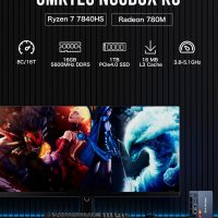 GMKtec Mini Gaming PC AMD Ryzen 7 7840HS 1TB PCIe4.0 SSD 16GB DDR5 Desktop Computers USB4.0, Dual NIC LAN 2.5Gbps/ HDMI, DP/USB-C4.0, WiFi 6E, BT 5.2 Nucbox K6 - Image 4
