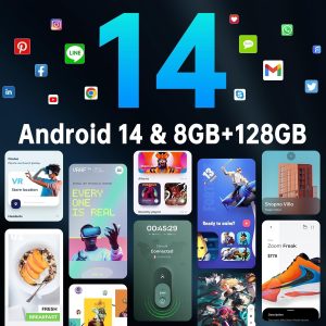 OUKITEL WP28S Rugged Smartphone Unlocked - 16GB 128GB Rugged Phone Android 14, Octa Core 10600mAh Battery IP68 Cell Phone, 6.52" HD,4G Dual Sim,NFC,OTG,BT5.0,Fingerprint,Black