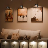 EZVALO Picture Lights for Wall, 2000mAh Rechargeable Battery Magnetic Poster Lights with 3 Color Temps & 12 RGB, Remote Dimmable Timer Painting Light, Wall Decor Light for Art Display, Frame (3 Pack) - Image 4