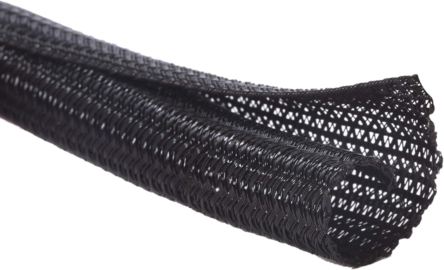Alex Tech 10ft – 1/2 inch Cord Protector Wire Loom Tubing Cable Sleeve Split Sleeving For USB Cable Power Cord Audio Video Cable – Protect Cat From Chewing – Black