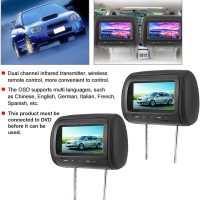 car tv for Back seat, 2pcs 7 in Control Headrest LCD Video Monitor MP5 Display Black DVD Player for Car,Car Tvs for Back for Seat 2 Set,Car Tv Headrest Monitor,Tv - Image 2