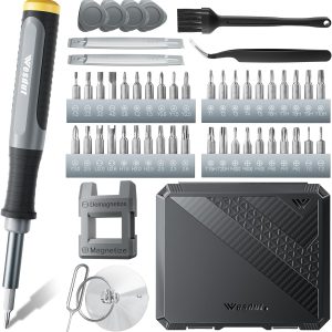 52in1 Precision Screwdriver Set, [Super Durable] Small Repair Kit, PC Accessories, PS5 Cleaning Kit, Tool Sets for Men, Fit MacBook, Computer, Laptop, Watch, PS4, Xbox, Eyeglass, Console More