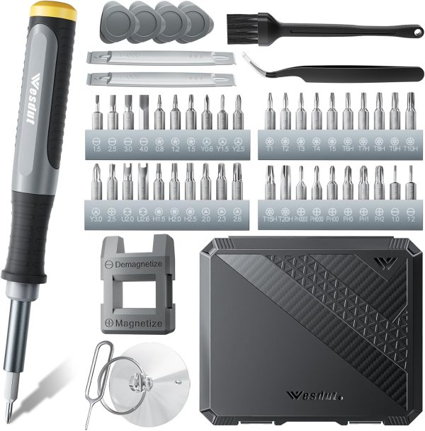52in1 Precision Screwdriver Set, [Super Durable] Small Repair Kit, PC Accessories, PS5 Cleaning Kit, Tool Sets for Men, Fit MacBook, Computer, Laptop, Watch, PS4, Xbox, Eyeglass, Console More