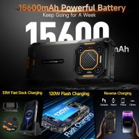 Ulefone Armor 26 Ultra 5G Rugged Smartphone, MTK Dimensity 8020 24GB+512GB, 200MP Quad Camera, 15600mAh(120W), 33W Dock Charging, 121dB Speaker, 6.78" FHD+ Corning Gorilla Screen, IP68/69K, Android 13 - Image 5