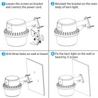 TORCHSTAR LED Barn Light, Dusk to Dawn Area Lights with Photocell, Outdoor Security Flood Lighting, ETL & FCC Listed, IP65 Waterproof, Aluminum Housing, 110-277V, Garage, Yard, 5000K Daylight, Bronze - Image 7