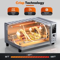 Nuwave Bravo Pro Convection Air Fryer Toaster Oven Combo, 2025 New and Improved, 10-in-1, 50°-450°F Temp Controls, Quick & Even Crisp Technology, 21Qt Capacity, Stainless Steel, PFAS Free - Image 4