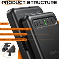 Rechargeable Soft Selfie Light for Phone, Camera, Laptop, 4-14H Battery Portable LED Light for Pictures, Phone Light Clip for Selfie, Vlog, TikTok, Makeup, Video Conference Black - Image 4