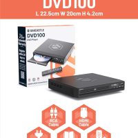 Compact DVD Player with Included HDMI | Multi Region Disc Playback | 1080 HD Upscaling | HDMI, RCA, & AV Connectivity | USB, MP3, & CD Playback | Easy Use Remote Control Included | OAKCASTLE DVD100 - Image 7