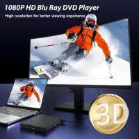 5 in 1 External Blu Ray Drive, Portable Blu Ray Player with USB 3.0 Type-C, CD DVD Burner 3D Blu Ray with SD/TF Port, Blu Ray Drive Compatible with Windows Laptop Desktop (Original Version) - Image 5