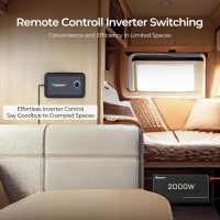 Renogy Inverter P2 2000W Pure Sine Wave Inverter 12V DC to 110V AC Converter, Off-Grid Solar Power Inverters for Vehicles, Truck, RV, Home, with Built-in 5V/2.1A USB / Hardwire Port, Remote Controller - Image 6