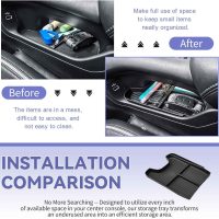 RUNROAD Center Console Organizer Tray Compatible with Honda HR-V 2026 2025 2024 2023 Accessories, Lower Armrest Tray for HR V Floor Console Organizer Glove Dividers Sunglasses Holder - Image 3