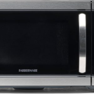 Farberware Countertop Microwave 1000 Watts, 1.1 Cu. Ft. - Microwave Oven With LED Lighting and Child Lock - Perfect for Apartments and Dorms - Easy Clean Stainless Steel