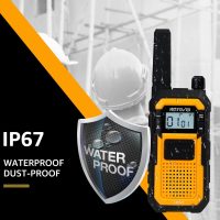 Retevis RB48 Waterproof Walkie Talkies with Earpiece, 2 Meters Fallproof, VOX, 2000 mAh, Dual PTT, Vibration Call, Portable FRS Two-Way Radios Long Range, for Jobsite(4 Pack) - Image 2