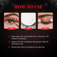 Ardell False Eyelashes Demi Wispies Black, 1 pack (6 pairs per pack) - Image 5