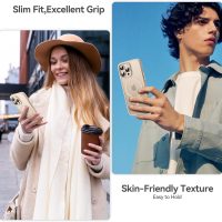 Magnetic for iPhone 16 Pro Case, Compatible with MagSafe, Military Grade Shockproof Anti-Scratch Slim Translucent Matte Phone Case for iPhone 16 Pro - Desert Gold - Image 7