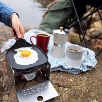 Sterno Foldable Portable Camping Stove - Easy-to-Assemble Outdoor Cooking Stove for Camping, Picnics, Tailgating & Emergencies - Silver - Image 3