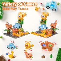 Marble Runs for Kids 4-8, Dinosaur Toys, Montessori Learning STEM Building Toys, Compatible with All Major Brands of Building Blocks for Toddler, Kids Ages 3 4 5 6 7 8+ Boys Girls Gifts - Image 3