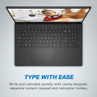 Dell Inspiron 15 3535 Laptop - 15.6-inch FHD (1920 x 1080) Display, AMD Ryzen 5 7520U Processor, 8GB DDR4 RAM, 512GB SSD, AMD Radeon Graphics, Windows 11 Home, 6-Months Migrate - Carbon Black - Image 9