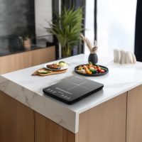 AMZCHEF Portable Induction Cooktop 20 Temperature & Power Levels, 1800W Induction Stove Burner with 6.8" Heating Coil, Low Noise Hot Plate Single Electric Cooktops Countertop Stove with Timer - Image 9