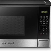 BLACK+DECKER Digital Microwave Oven with Turntable Push-Button Door, Child Safety Lock, Stainless Steel, 0.9 Cu Ft - Image 7