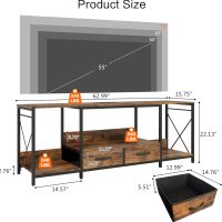 There are Installation Videos + Scene Videos .TV Stand with LED Lights Power Outlets - TV Stand with Fabric Drawers for 65 70 75 Inches TV -Can Also be Used in Multiple Scenes, Living Room, Bedroom - Image 8
