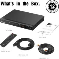 MEGATEK Region-Free HDMI DVD Player for TV, Compact CD/DVD Player for Smart TV, USB Port, Plays All Region DVDs & Multi Formats, Metal Housing, HDMI/RCA Cables & Remote Included - Image 9