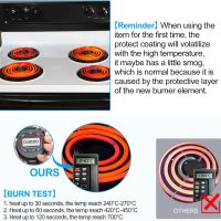 S-Union 4 Pack MP22YA Electric Range Burner Element Unit Set - 2 pcs MP15YA 6" and 2 pcs MP21YA 8" Replacement for Hardwick & Kenmore & Maytag & Norge & Whirlpool Electric Range Stove - Image 3