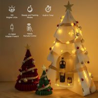 Minetom Globe String Lights - Plug in 33 ft 100 LED Crystal Globe Fairy Lights with 8 Lighting Modes and Remote for Patio Yard Porch Garden Pool Tent Beach Bedroom Wedding Party Decor, Warm White - Image 2