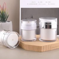 Refillable Airless Pump Cream Jar Travel Container for Lotion and Cream Leakproof Cosmetic Dispenser - Image 3