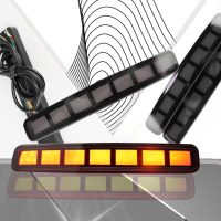 Upgrade LED Rear Bumper Reflectors Light Fog Brake Tail Lamps Compatible with 2012-2017 Toyota Prius V & 2014-2016 Scion tC Replace OEM Stock Reflector Sequential Turn Signal Light (Smoked) - Image 5