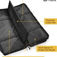 CVLIFE 36" 42" 46" Soft Rifle Case Tactical Double Long Gun Bag,with Lockable Zipper and Backpack Strap,Rifle Backpack Rifle Bag Gun Case for Outdoor Hunting Shooting Range - Image 2