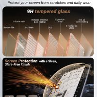 YEE PIN 2025 HRV Screen Protector Anti Glare for 2023 2024 2025 Honda HR-V (EX-L, EX L) 9” Infotainment Protector Touchscreen Cover Screen Saver for 2025 HR V Accessories HD Clear 2 Pack - Image 4
