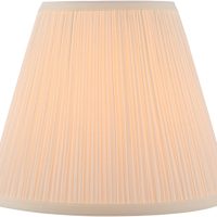 Aspen Creative 33055, Hardback Empire Transitional Spider Lamp Shade, Mushroom Pleated Rice White, 7" Top x 13" Bottom x 10" Slant - Image 2