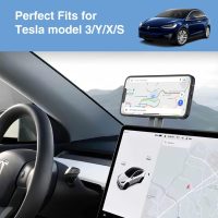 Magnetic Phone Holder for Laptop for MagSafe for iPhone 17/16/15/14/13/12 & All Phones Adjustable Phone Side Mount for Computer Monitor Display for Tesla, Desktop Cell Phone Bracket - Image 5