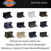 Dickies Men's Dri-Tech Original Moisture Control Crew Socks, Available in M-XXL (6, 12, 18 Pairs) - Image 4