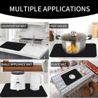Electric Stove Top Cover - 29.5 * 21Inch 1mm Extra Thick Silicone Coated Fiberglass Heat Resistant Glass Ceramic Stovetop Protector Mat, Prevents Scratching, Expands Usable Space - Image 6