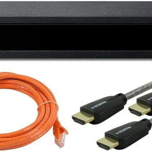 Sony UBP-X800M2 4K Ultra HD Blu-ray Player with HDR Bundle with 6-Feet High Speed Premium HDMI Cables and Ethernet Cable (3 Items)