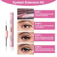 Fairy Lash Clusters Manga Individual Lashes C Curl Wispy Eyelash Clusters WideSpan Eyelash Extension Kit with Lash Bond and Seal Wet-Look Spiky Cluster Lashes (Fairy Kit) - Image 5
