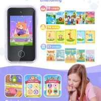 JOYJAM Phone for Kids Age 3-8,Kids Smart Phone for Girls Christmas Birthday Gifts,Toy Phone with Dual Camera Music Player Puzzle Games,Touchscreen Phone Learning Toy for 3 4 5 6 7 8 Year Old Girls - Image 4