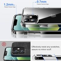 HOOMIL Case for iPhone 12 and iPhone 12 Pro 6.1-Inch, Non-Yellowing, Drop Protection, Anti-Scratch Transparent Hard Back Phone Cover - Crystal Clear - Image 6
