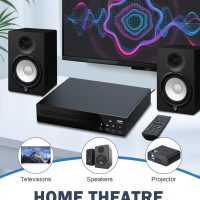 DVD Players for TV with HDMI, All Region Free DVD Player for Smart TV, HDMI and RCA Cables & Remote Included, USB Input, PAL/NTSC, Up-Convert to 1080P - Image 2
