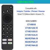 Allimity CT-RC1US-21 CT-RC1CA-21 Replacement Voice Remote Control Compatible with Insignia/Toshiba/Pioneer/Hisense Smart TV Editions Built-in Amazon TV with Prime Video Netflix Disney+ Hulu Buttons - Image 6