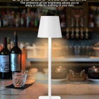 HASUN 2Pack Cordless Table Lamp, LED Rechargeable Desk Lamp, 5200mAh Battery Table Light, Aluminum Shell, 3 Color Stepless Dimming for Outdoor/Patio/Camping White - Image 7