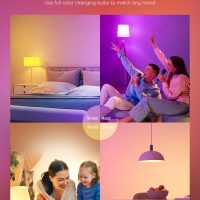 Govee Smart Light Bulbs, Color Changing Light Bulb, Work with Alexa and Google Assistant, 16 Million Colors RGBWW, WiFi & Bluetooth LED Light Bulbs, Music Sync, A19, 800 Lumens, 4 Pack - Image 6