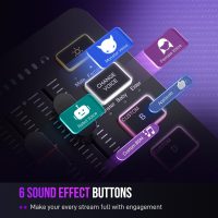 FIFINE Gaming Audio Mixer, Streaming RGB PC Mixer with XLR Microphone Interface, Individual Control, Volume Fader, Mute Button, 48V Phantom Power, for Podcast/Recording/Vocal/Game Voice-AmpliGame SC3 - Image 5