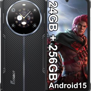 FOSSIBOT F109S Rugged Gaming Phone Unlocked 6.74”HD+1.32" Dual Screen 10600mAh Battery 24GB+256GB/2TB Android 15 Smartphone 50MP Rear Camera Waterproof Phone,/NFC/Fingerprint Cell Phones