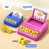 Montessori Matching Letter Game for Kids Ages 3-8 | Educational Learning Spelling Toys with Storage Function | Christmas Birthday Gifts for 3 4 5 6 Year Old Boys & Girls | Larger Pink (50% Bigger) - Image 4