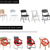 HAINARverS Stretch Spandex Folding Chair Covers 30PCS Universal Fitted Chair Cover Protector for Wedding,Party, Banquet, Holidays, Celebration, Decoration (Black, 30 PCS) - Image 7